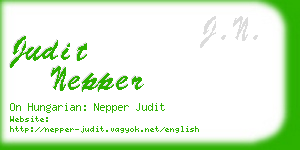 judit nepper business card